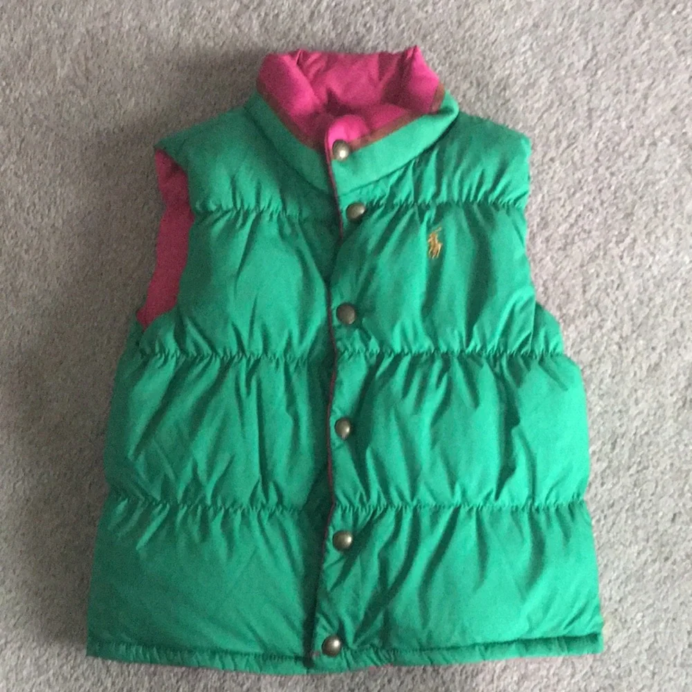 Ralph Lauren Reversible Puffer Vest (size M/8-10)
